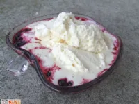 Fotografija recepta: Vroči sadeži s čokoladno smetano