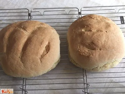 Slasten koruzni kruh s pomočjo kruhomata