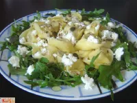 Fotografija recepta: Ravioli s prekajeno skuto na rukoli