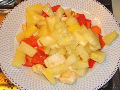 Piščanec v sladko - kisli omaki II