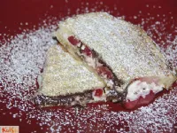 Fotografija recepta: Toast s skuto, jagodami in čokolado