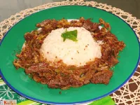 Fotografija recepta: Govedina s porom in sezamom