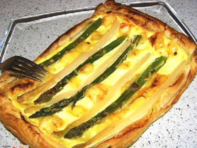 Belušna pita z ricotto in ementalcem