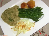 Fotografija recepta: Beluši v sardelno - gorčični omaki