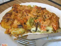 Fotografija recepta: Polnjeni svaljki s kitajsko zelenjavo in paradižnikovo polivko