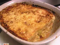 Fotografija recepta: »Parmezana« - zloženka z bučkami in ravioli