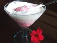 Fotografija recepta: Tople borovničke s sladoledom