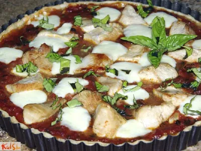 Pizza s piščancem po moje...