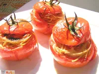 Fotografija recepta: Paradižnikova gnezdeca s špageti