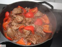 Fotografija recepta: Pljučna pečenka s papriko