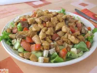 Fotografija recepta: Piščančji solatni krožnik