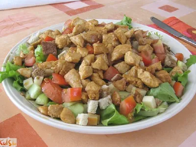 Piščančji solatni krožnik