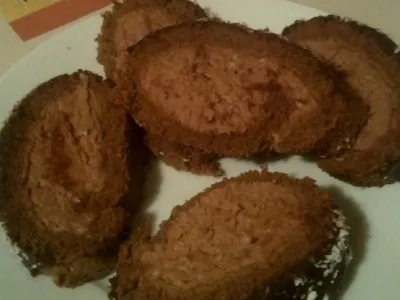 Preprosta čokoladno - kokosova rulada