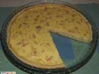 Fotografija recepta: "Quiche" z dimljenim lososom in sirom
