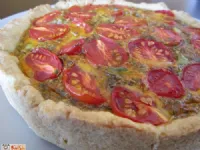 Fotografija recepta: Quiche s češnjevcem in siri