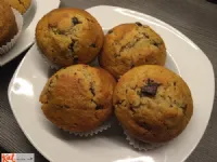 Fotografija recepta: Mafini z banano in čokolado