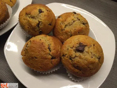 Mafini z banano in čokolado