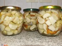 Fotografija recepta: Vložene kisle gobe