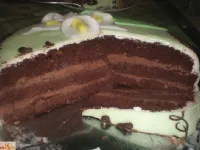 Fotografija recepta: Čokoladna tičina torta 