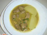 Fotografija recepta: Svinjski repi v vinski omaki