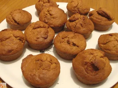 Bio bananin mufin s čokolado