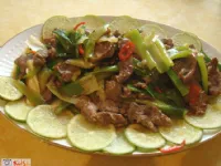 Fotografija recepta: Mongolska govedina "ala fasulas"