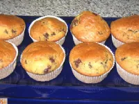 Fotografija recepta: Muffini s koščki čokolade