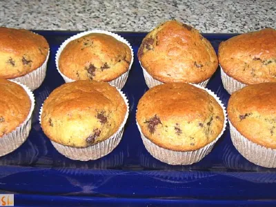 Muffini s koščki čokolade