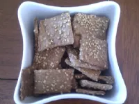 Fotografija recepta: Sezamovi krekerji