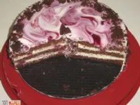 Fotografija recepta: Skutina torta z višnjami