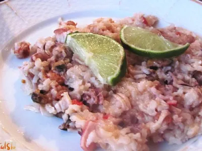 Rižota z morskimi sadeži