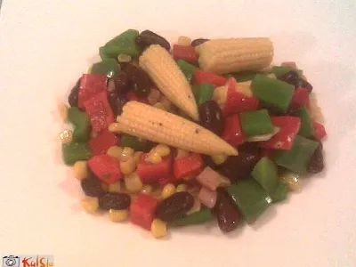 Sukotaš s praženo slanino in sladko koruzo