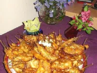 Fotografija recepta: Akacijini ocvrti cvetovi