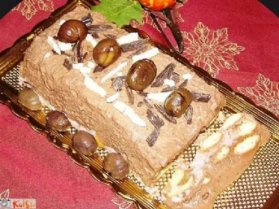 Čokoladno-kostanjev semifreddo