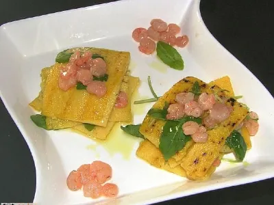 Polentini stolpiči s kozicami