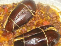 Fotografija recepta: Polnjeni jajčevci po mehiško