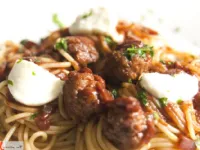 Fotografija recepta: Špageti z mesnimi kroglicami