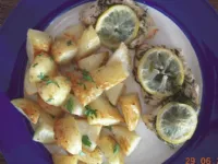 Fotografija recepta: Piščančji file z meto, limono in maslom