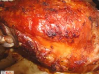 Fotografija recepta: Puranje meso pečeno v kosu