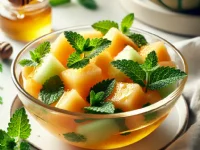 Fotografija recepta: Marinirana melona z meliso