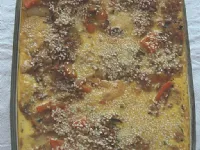 Fotografija recepta: Polnjene palačinke z mletim mesom in bučkami