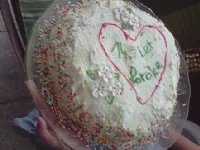 Fotografija recepta: Torta ala smetanova breskev