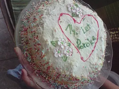 Torta ala smetanova breskev