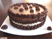 Fotografija recepta: Čokoladna ledena torta