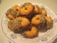 Fotografija recepta: Piškoti na testomat z gustinom