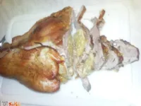 Fotografija recepta: Polnjena telečja prsa