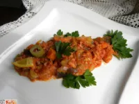 Fotografija recepta: Ribja antipasta - ribe v zelenjavi