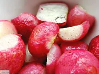 Fotografija recepta: Pečene redkvice