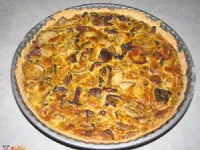 Fotografija recepta: Slana pita z jurčki in lisičkami