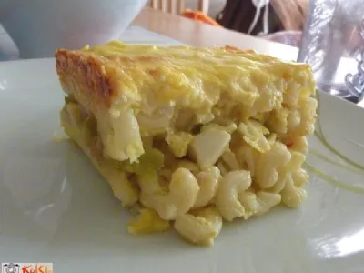 Testeninska zloženka z bučkami in trdo kuhanim jajcem